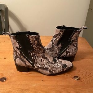Modern Vice Bolt Snakeskin Boots